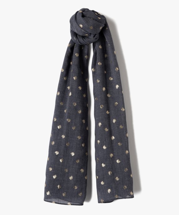 Foulard à motifs pailletés femme vue1 - GEMO (ACCESS) - GEMO