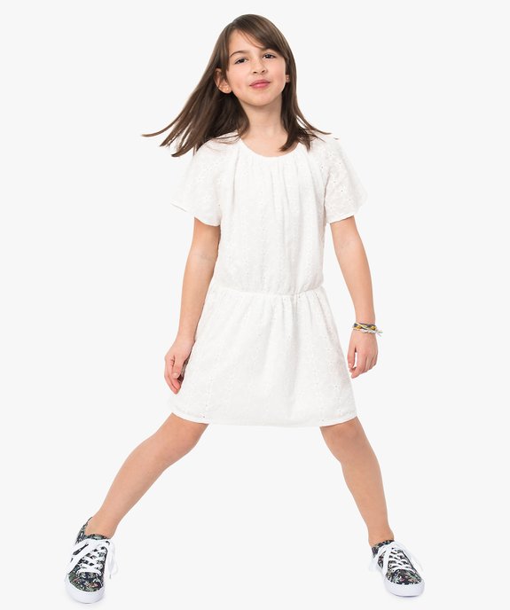 Robe fille à taille élastiquée et ouverture dans le dos vue4 - GEMO (ENFANT) - GEMO