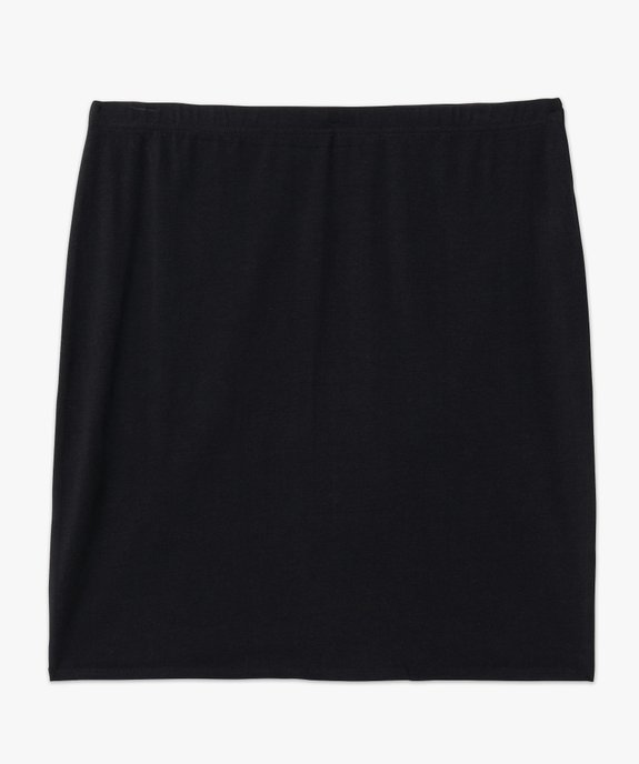 Jupe femme grande taille coupe droite en maille extensible vue4 - GEMO (G TAILLE) - GEMO