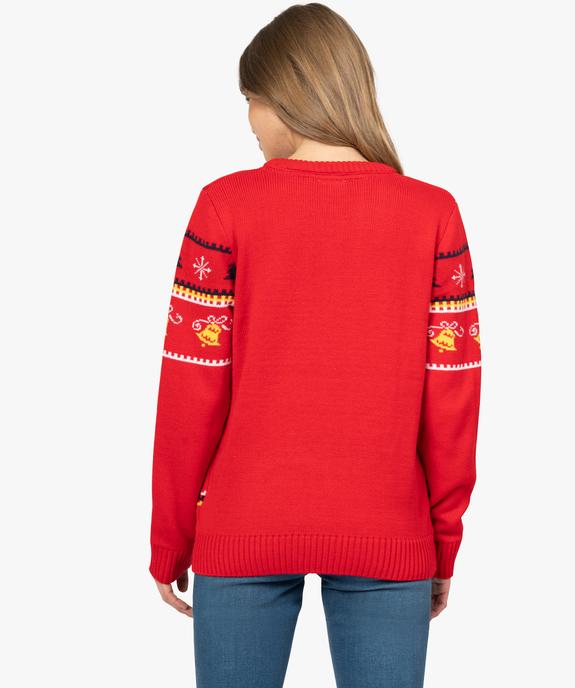 Pull de Noël femme avec motif Minnie et grelots - Disney vue3 - GEMO(FEMME PAP) - GEMO
