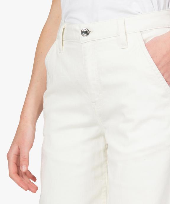 Pantalon femme en toile épaisse coupe Flare vue2 - GEMO(FEMME PAP) - GEMO