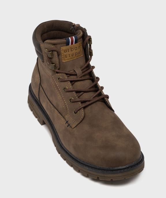 Boots à semelle crantée et doublure chaude double fermeture homme - Urban Step vue5 - URBAN STEPS GEMO FOR GOOD - GEMO