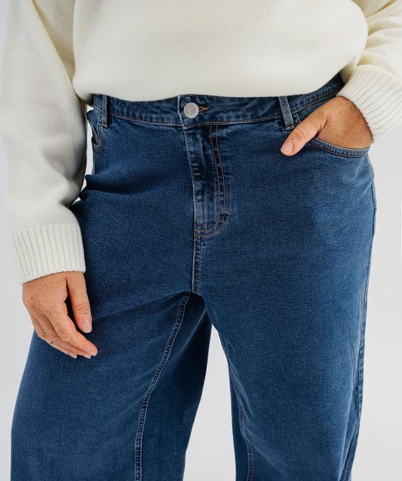 Jean wide leg en coton stretch taille ajustable femme grande taille - GEMO 4G GT Jean wide leg en coton stretch taille ajustable femme grande taille vue7 - GEMO 4G GT - GEMO