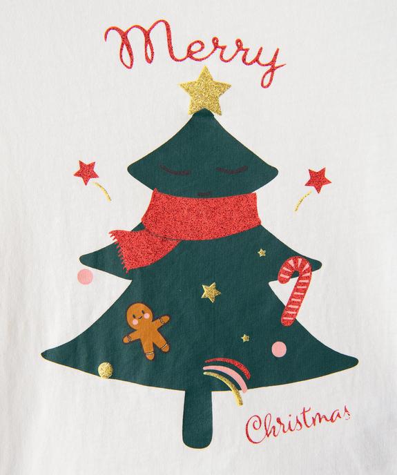 Tee-shirt de Noël fille à manches longues et paillettes vue3 - GEMO (ENFANT) - GEMO