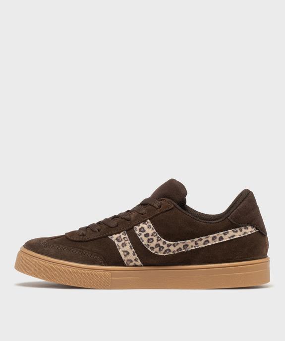Baskets basses avec touches léopard femme - Camps United vue4 - CAMPS US - GEMO