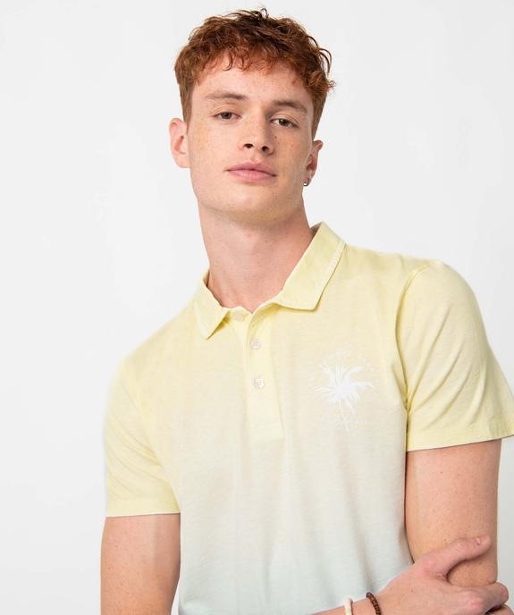 Polo homme à manches courtes coloris tie and dye vue2 - GEMO (HOMME) - GEMO
