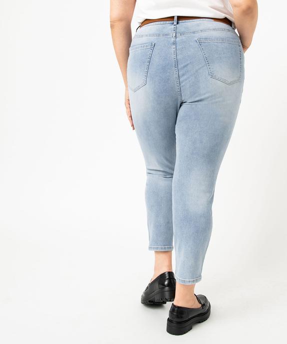 Jean slim 7/8e avec ceinture femme grande taille vue3 - GEMO (G TAILLE) - GEMO