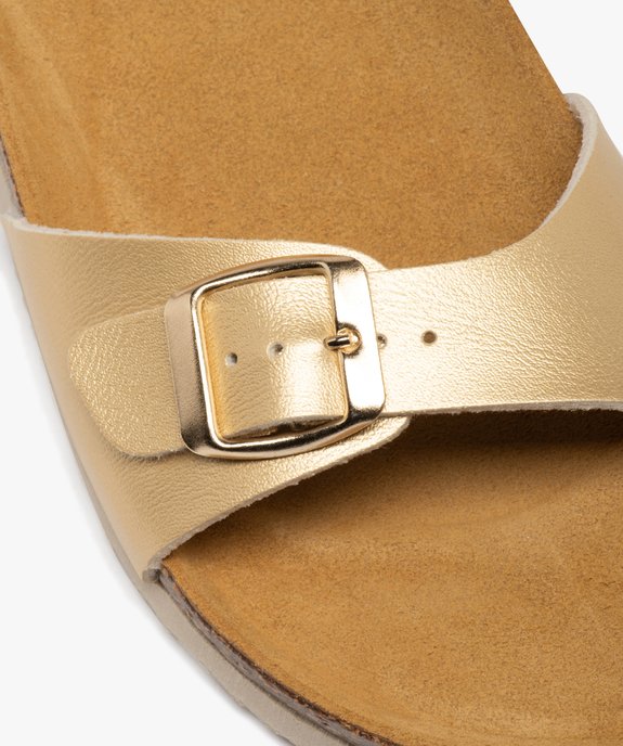 Mules femme unies avec  large bride à boucle ajustable vue6 - VALENTINA BALDANO GEMO FORGOOD - GEMO