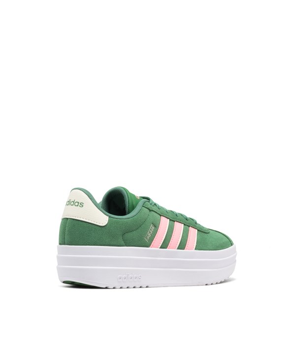 Baskets en cuir VL Court bold avec semelle plateforme femme - Adidas vue4 - ADIDAS - GEMO