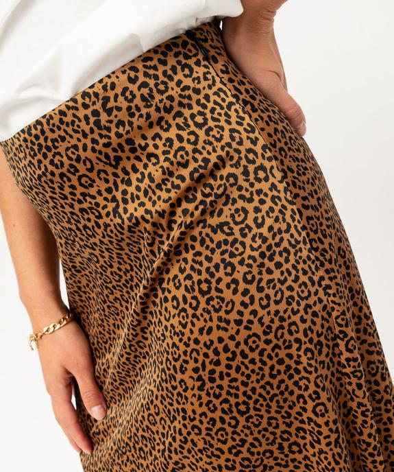 Jupe longue imprimée en matière satinée femme vue5 - GEMO(FEMME PAP) - GEMO