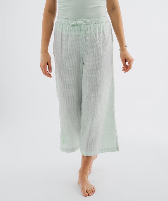 Pantalon de pyjama à motif vichy femme vue1 - GEMO(HOMWR FEM) - GEMO