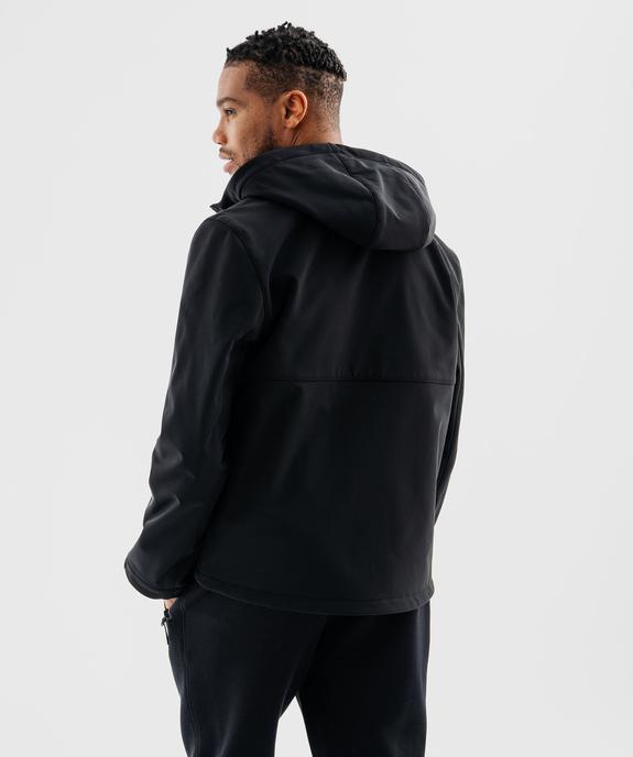 Blouson softshell à capuche déperlant homme vue3 - GEMO (HOMME) - GEMO