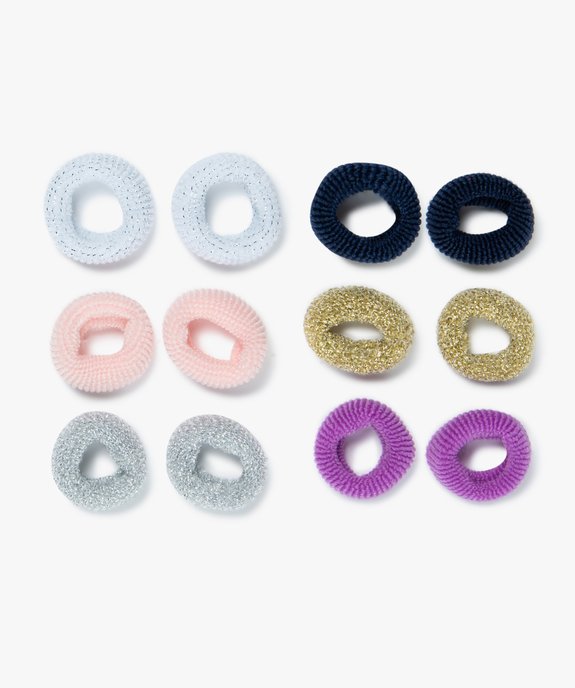 Élastiques à cheveux bébé fille en mousse (lot de 12) vue1 - GEMO (ACCESS) - GEMO