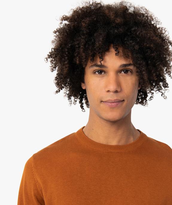 Pull à col rond en coton homme vue5 - GEMO (HOMME) - GEMO