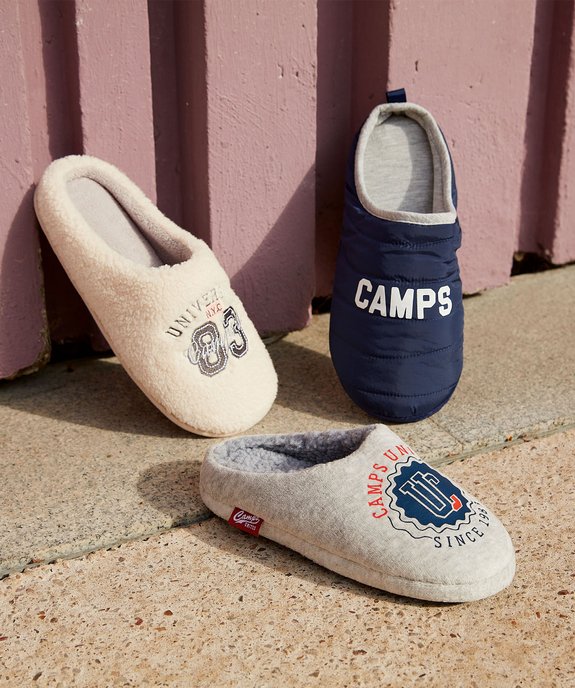Chaussons garçon en velours doublés sherpa - Camps United vue6 - CAMPS UNITED - GEMO
