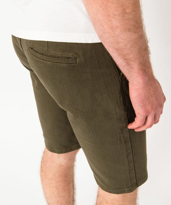 Bermuda coupe chino en coton stretch homme vue6 - GEMO (HOMME) - GEMO