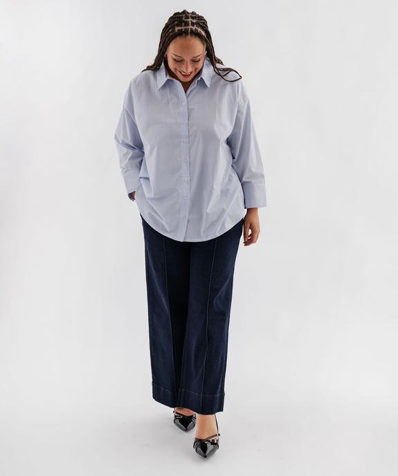 Chemise rayée femme grande taille vue4 - GEMO (G TAILLE) - GEMO