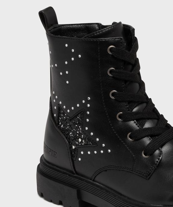 Boots crantés avec strass et paillettes fille - Chipie vue6 - CHIPIE - GEMO