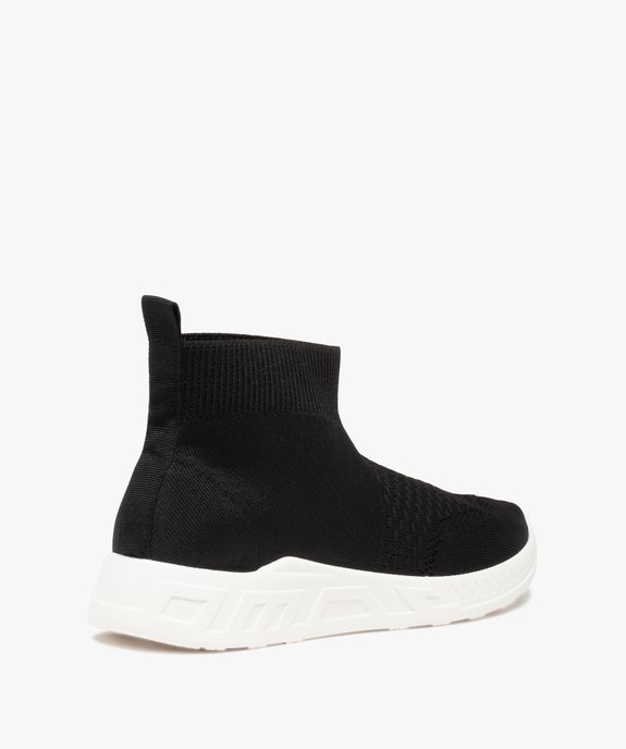 Baskets femme mid-cut en maille unie style chaussettes vue5 - GEMO (SPORTSWR) - GEMO