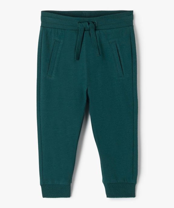 Pantalon de jogging avec ceinture bord-côte bébé garçon vue1 - GEMO 4G BEBE - GEMO