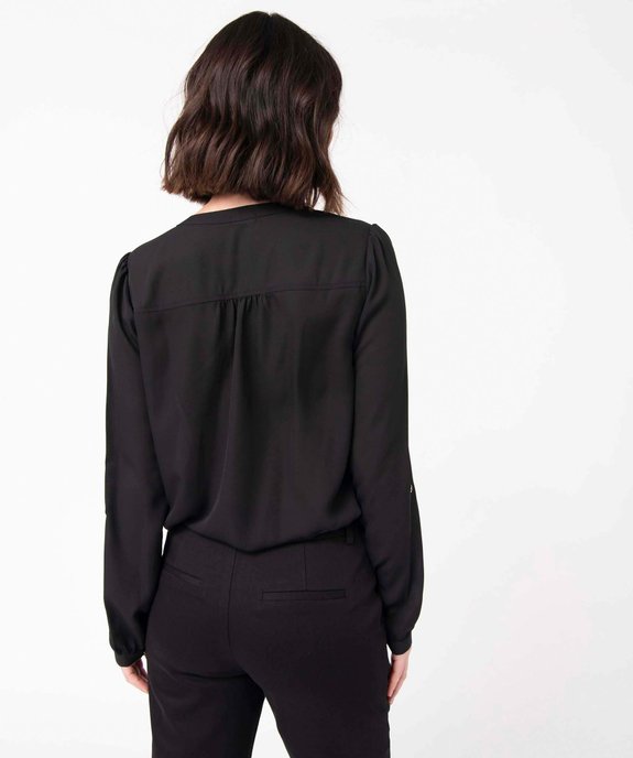 Blouse femme avec manches longues retroussables  vue3 - GEMO(FEMME PAP) - GEMO