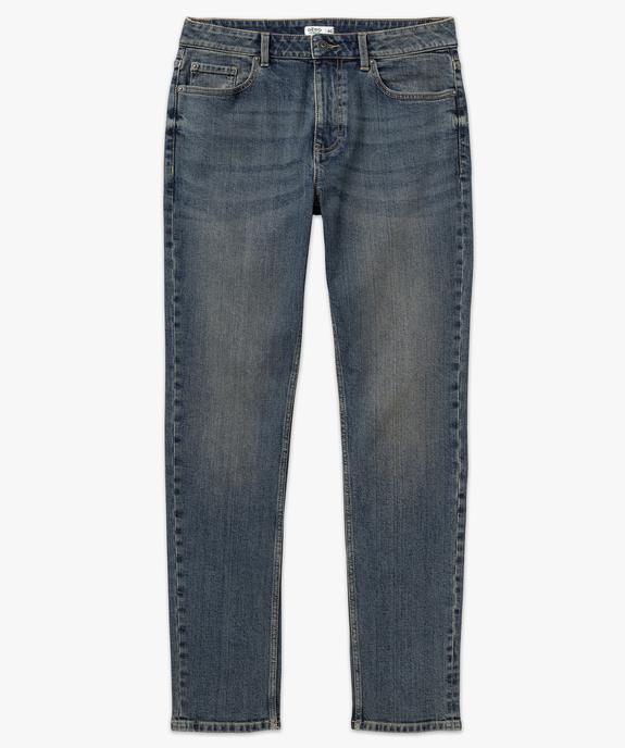 Jean coupe Regular coloris délavé homme vue4 - GEMO 4G HOMME - GEMO