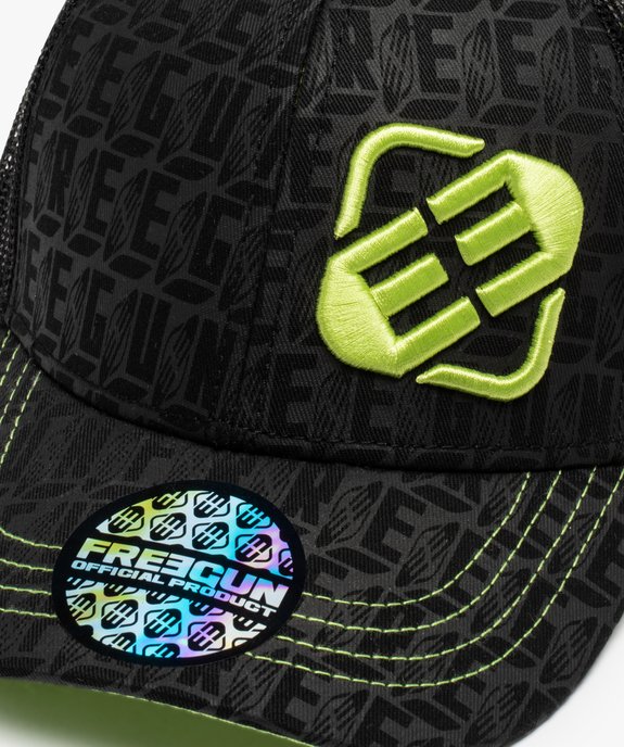 Casquette garçon trucker à filet avec détails fluo - Freegun vue2 - FREEGUN - GEMO
