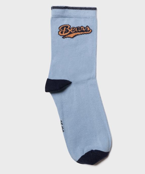 Chaussettes hautes à motifs ours (lot de 3) vue3 - GEMO 4G GARCON - GEMO