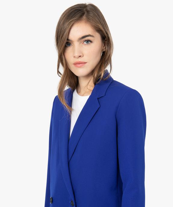 Veste blazer femme fermeture croisée vue2 - GEMO(FEMME PAP) - GEMO