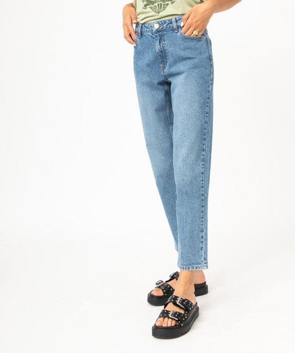 Jean Mom taille haute femme vue1 - GEMO 4G FEMME - GEMO
