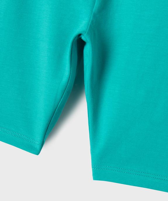 Legging court uni taille élastique fille vue2 - GEMO (ENFANT) - GEMO