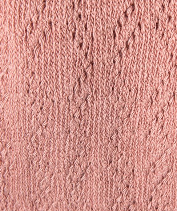 Collant uni en maille ajourée fille vue3 - GEMO (ENFANT) - GEMO
