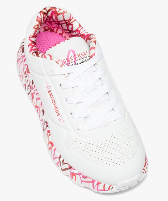 Baskets fille à semelle extra épaisse imprimée cœurs - Skechers X James Goldcrown vue5 - SKECHERS - GEMO