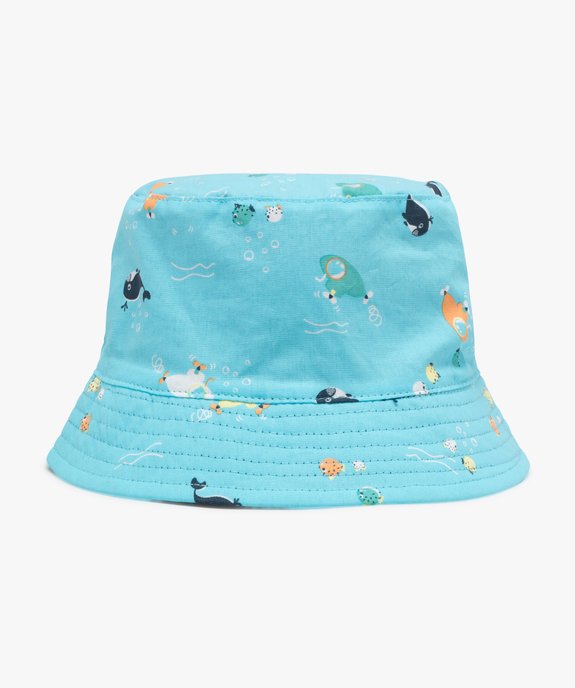Chapeau bob à motifs marins réversible bébé garçon vue1 - GEMO(BEBE DEBT) - GEMO
