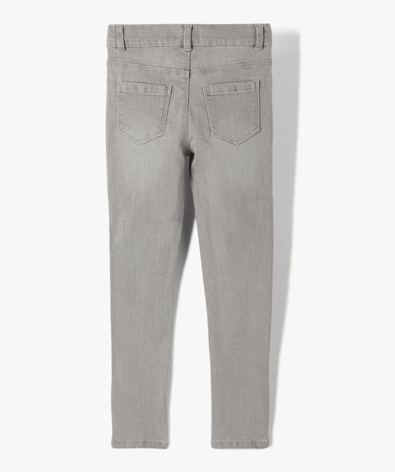 Jean fille coupe Skinny vue3 - GEMO (ENFANT) - GEMO