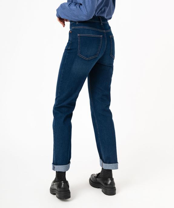 Jean Regular taille haute femme vue3 - GEMO(FEMME PAP) - GEMO