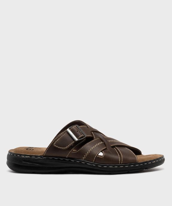 Sandales confort dessus et semelle intérieure cuir homme vue1 - G'FLEX GEMO FOR GOOD - GEMO