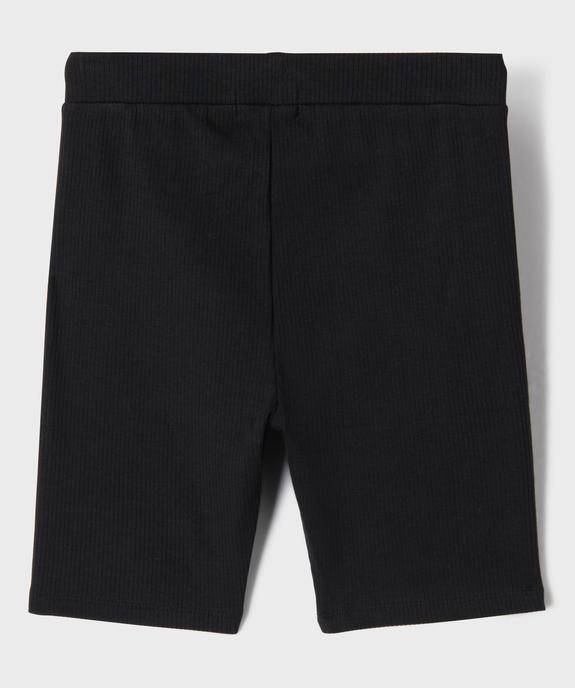 Cycliste en maille côtelée extensible fille vue3 - GEMO 4G FILLE - GEMO