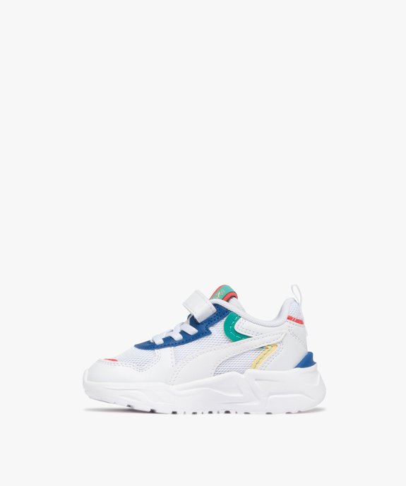 Baskets garçon en mesh et à scratch avec semelle épaisse - Puma vue3 - PUMA - GEMO