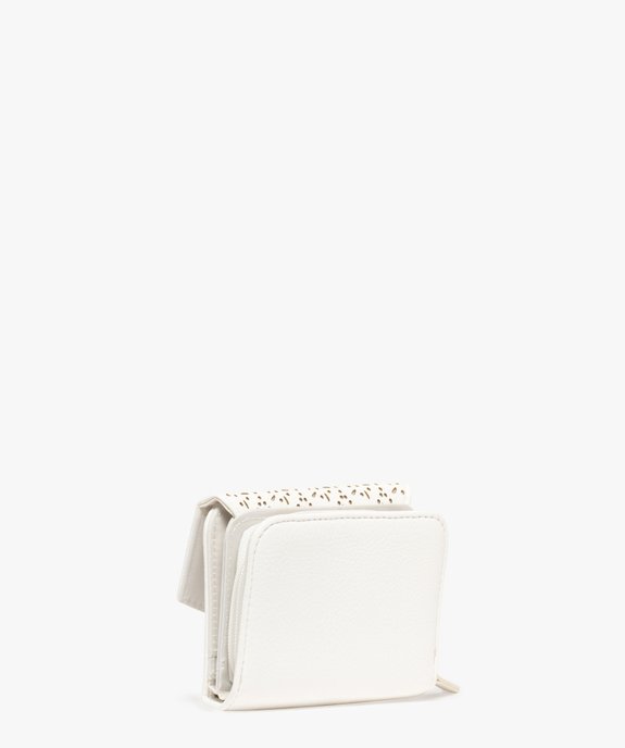 Portefeuille compact avec rabat ajouré femme vue2 - GEMO (ACCESS) - GEMO