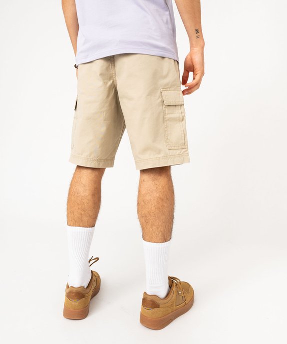 Bermuda cargo en toile homme vue6 - GEMO 4G HOMME - GEMO