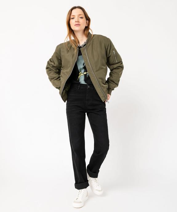 Bomber en matière satinée femme vue5 - GEMO(FEMME PAP) - GEMO