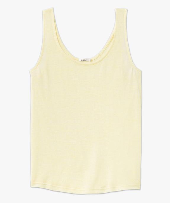 Débardeur de nuit femme en maille viscose flammée souple vue4 - GEMO(HOMWR FEM) - GEMO
