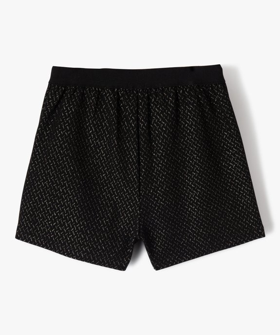 Short pailleté fille avec taille élastique vue3 - GEMO (ENFANT) - GEMO