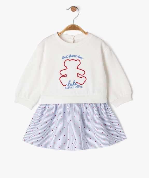Robe 2 en 1 bébé fille - LuluCastagnette vue1 - LULUCASTAGNETTE - GEMO