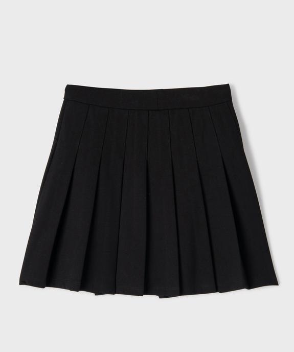 Jupe plissée en maille extensible fille vue3 - GEMO (JUNIOR) - GEMO