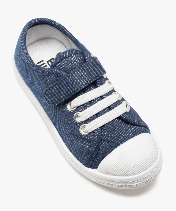 Tennis fille en toile pailletée et bout renforcé vue5 - GEMO (ENFANT) - GEMO