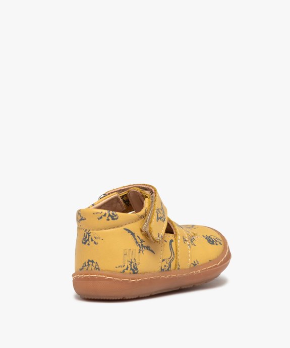 Chaussures premiers pas bébé garçon dessus cuir – NA! vue4 - NA! - GEMO