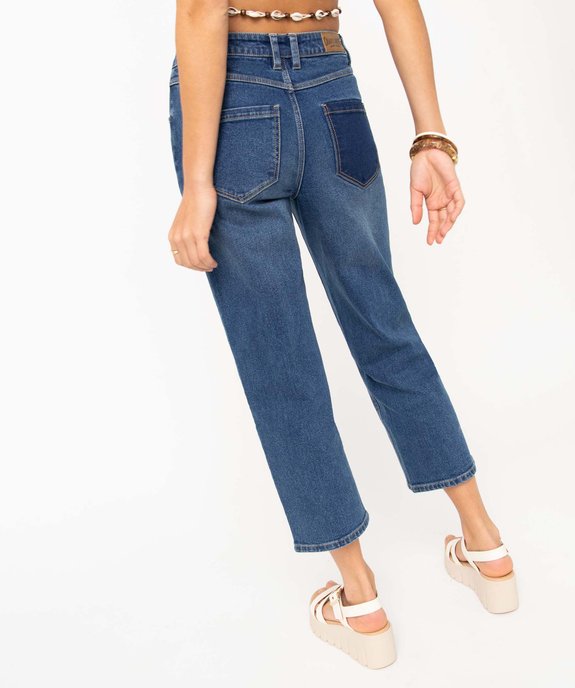 Jean femme coupe large et court taille haute - Camps United vue2 - CAMPS UNITED - GEMO