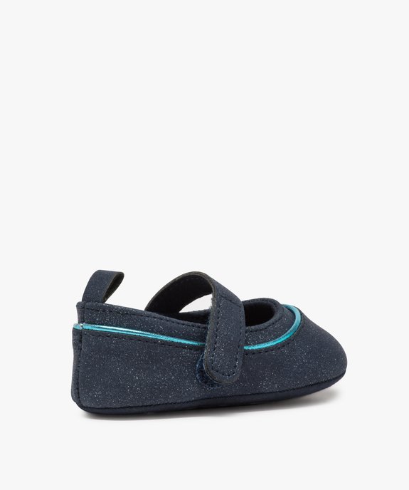 Chaussures de naissance bébé fille babies pailletées vue4 - GEMO(BB COUCHE) - GEMO